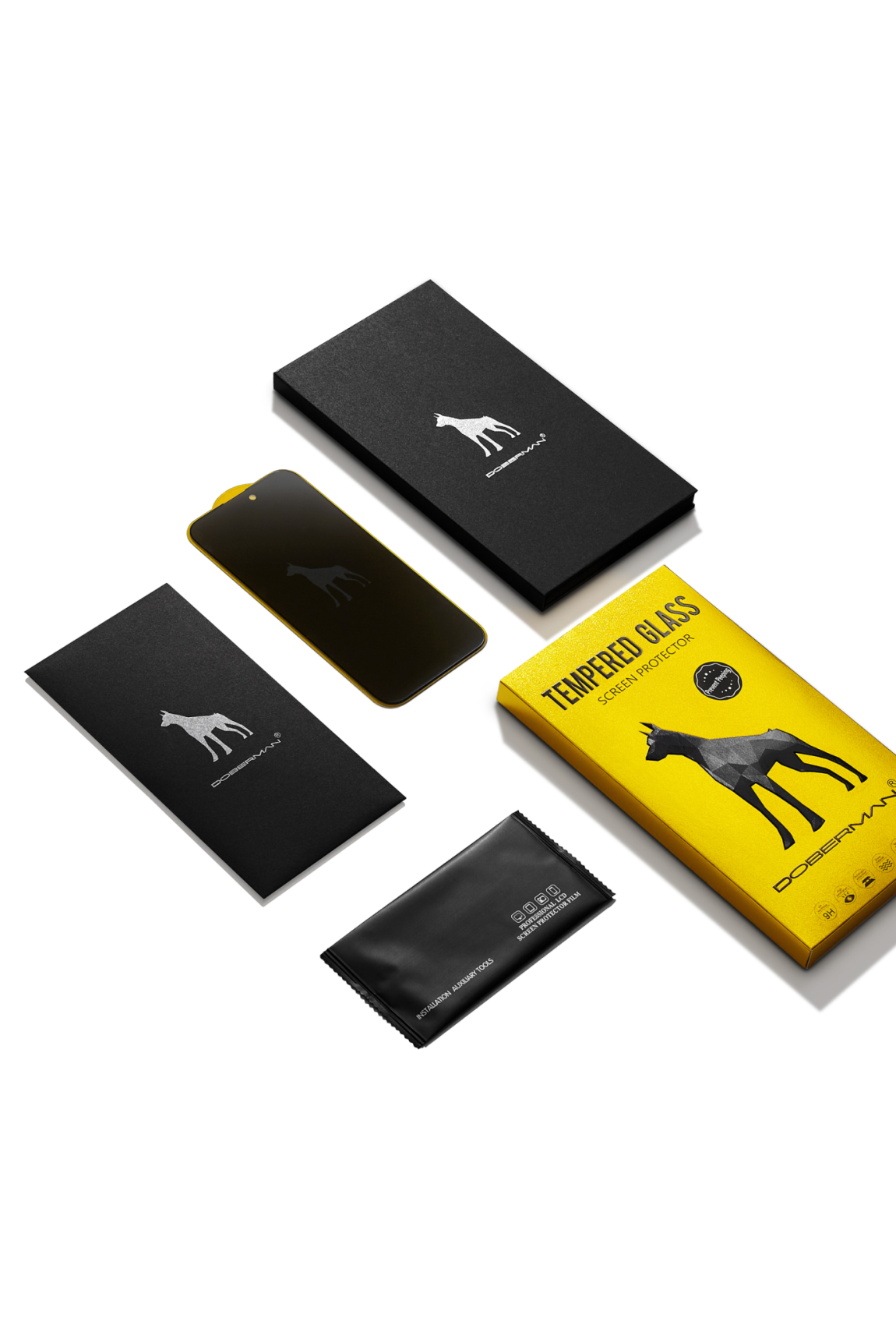 Захисне скло Антишпигун Doberman Premium Screen Protector для iPhone 14 Pro Фото 1
