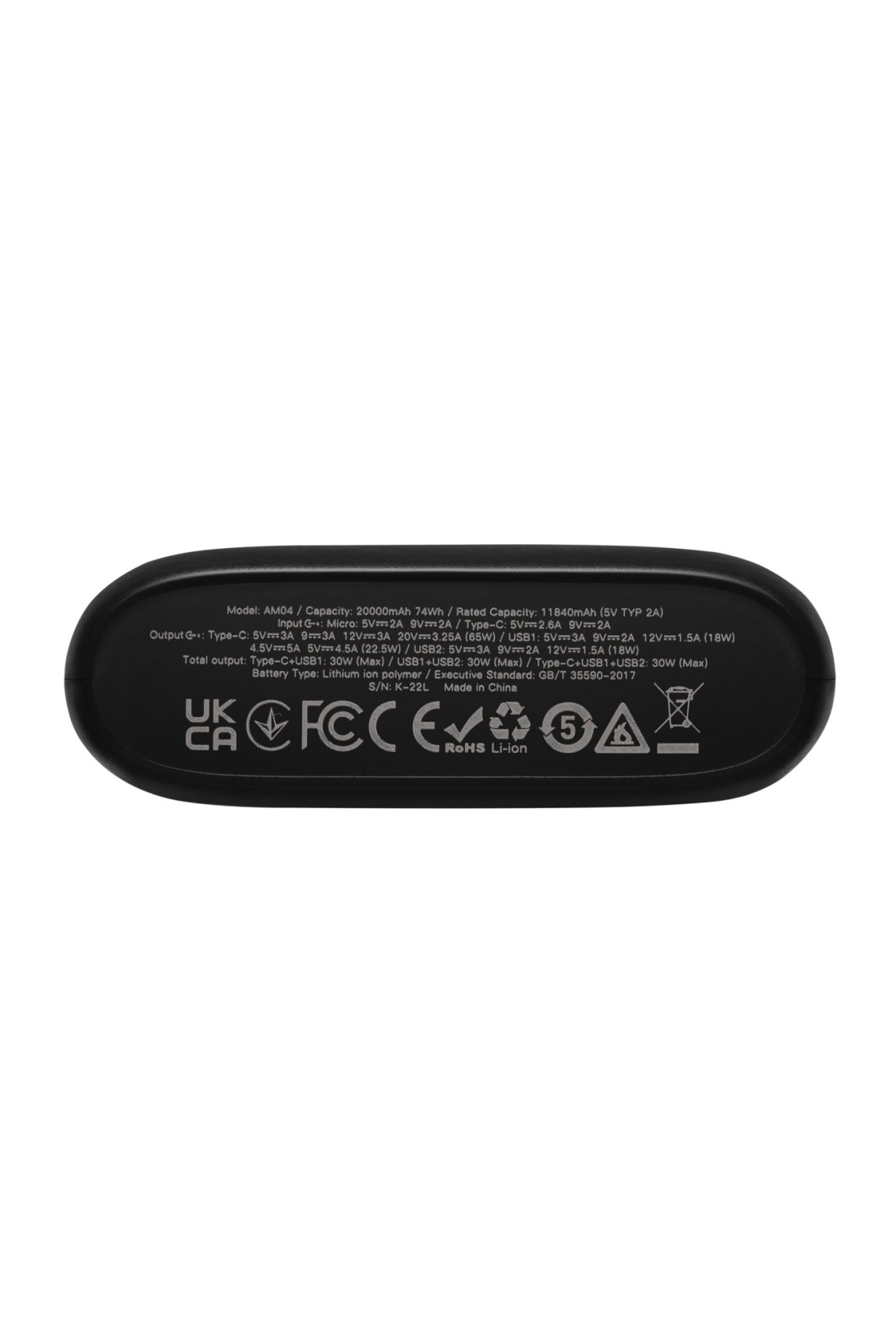 Power Bank Doberman 20000 mAh 65W Фото 2