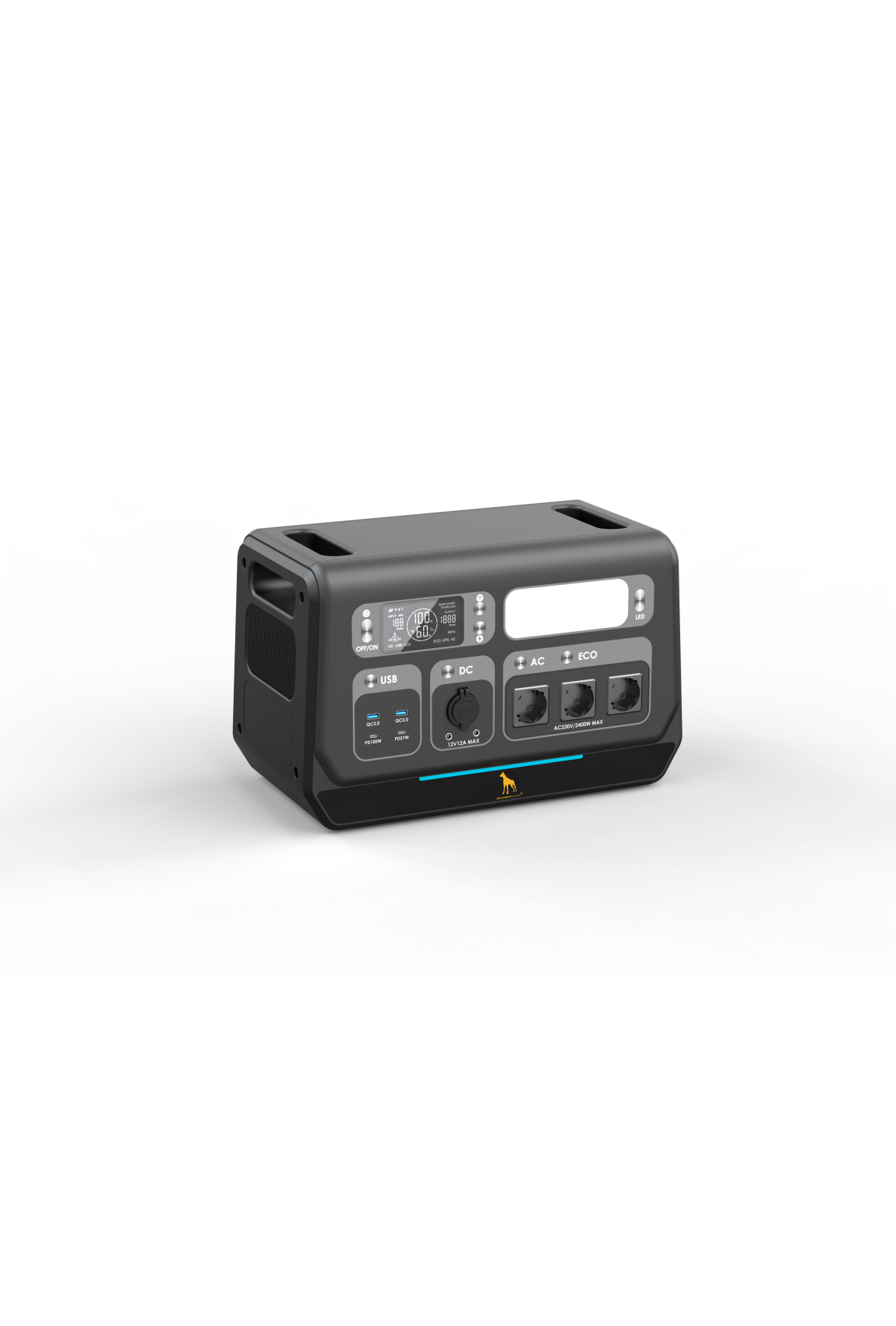 Портативна зарядна станція Doberman 2400W Фото 1